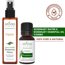 Mystiq Living Rosemary Water Hair Spray and Rosemary Essential Oil, Pure & Natural for Hair Growth