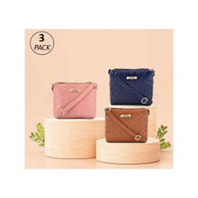 LaFille Womens Sling Bag Pack Of 3 - Multi-Color