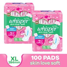 Whisper Soft Sanitary Pads For Women - Pack Of 2