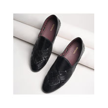 REGAL Black Men Ethnic Woven Juttis