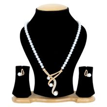 Femnmas Bridal Pearl Necklace Earring Set