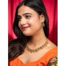 Niscka Gold-Plated Stone Studded Jewellery Set