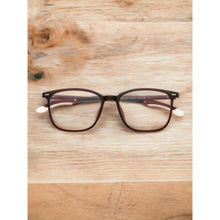 ROYAL SON Square Maroon Eye Glasses for Men Women SF0061-C4