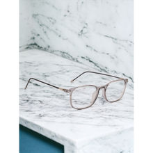 ROYAL SON Rectangle Transparent Grey Eye Glasses for Men Women SF0062-C2
