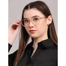 ROYAL SON Round Brown Computer Glasses Computer Glasses Spectacles Frames for Men - Sf0092-C5 (43)