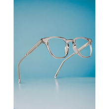 ROYAL SON Oval Grey Blue Cut Anti Glare Eye Protection Specs for Men Women- SF0058-C2 (47)