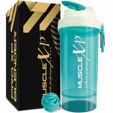 MuscleXP Gym Shaker PRO XP Blender Shaker BPA Free Material Sipper Bottle - Sea Green