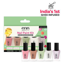 ENN Fast-Drying Ghee Nail Paint Kit - Toxin-Free & Chip-Resistant - Nudes & Pastels