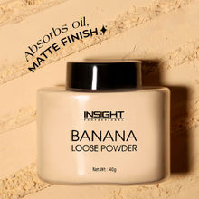 Insight Cosmetics Banana Loose Powder, Oil Control Formula, Long-Wear Matte Finish