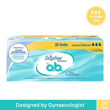 Stayfree Tampons by O.B. - For Ultimate Comfort & Reliable Protection - Regular pack of 10 Units