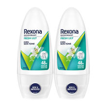 Rexona Fresh Lily Underarm Roll On Deodorant For Women (Pack of 2)