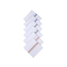 NFI Essentials 100% Cotton Premium Collection Handkerchiefs or Rimal for Men Pack of 6