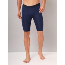 Technosport ELASTO LITE Men Solid Slim Fit Sports Compression Tights - Blue