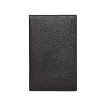 Sassora Genuine Leather Black Unisex Passport Holder-Black
