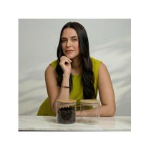 BlackCarrot Lead Free Glass Storage Air Tight 800Ml Jar (Pack of 2)