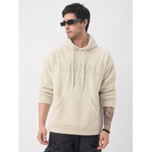 The Souled Store Oversized Creme Mens Oversized Hoodie