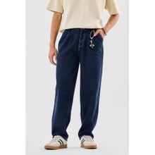 Snitch Dark Blue Denim Relaxed Fit Casual Jeans