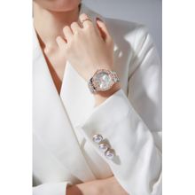 Daniel Hechter Paris Vendome Collection Analog Round Silver Watch for Women-DHW2009 (M)