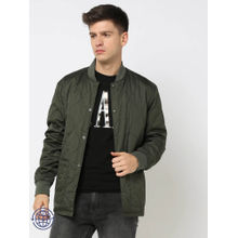 GAP Olive Men's Baseball Collar Double-Pocket Jacket