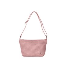 Bulchee Pink Vegan Leather Black Shoulder Bag (M)