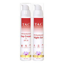 TAC - The Ayurveda Co. 10% Kumkumadi Night Gel & SPF 20 Day Cream For Radiant & Youthful Skin