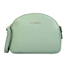 Lino Perros Women's Green Synthetic Leather Sling Bag