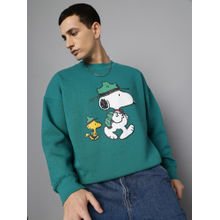 Free Authority Blue Peanuts Graphic Oversize Sweatshirt