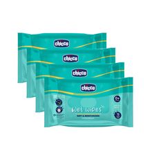Chicco Soft Cleansing Wet Baby Wipes - Pack Of 4