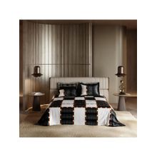 Stoa Paris Baroque Satin Runway Spectacle Printed Super King Bed Sheet Set With 4 Pillow Covers