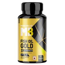 MuscleBlaze Omega 3 Fish Oil Gold Capsules