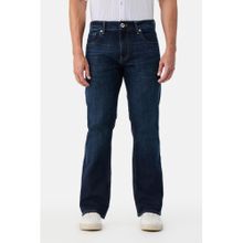 Snitch Mens Indigo Denim Bootcut Casual Jeans