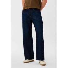 Snitch Mens Dark Blue Denim Bootcut Casual Jeans