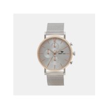 Mont Neo Men Classic Silver Chronograph Stainless Steel Watch-7004M-B1303 (M)