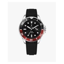 Sylvi Men Ocean Date Black Dial Stainless Steel Analog Watch-842