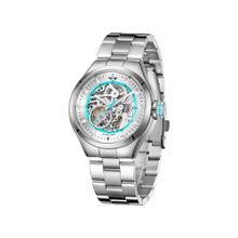 MINI Cooper Men Automatic Stainless Steel Bracelet Silver and Turquoise Watch-161823A (M)