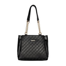 Esbeda Black Color Embossed Textured Handbag
