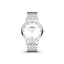 HANOWA Brevine White, Mother of Pearl Dial Analog Watch for Women-HAWLH0001202 (M)