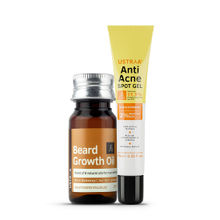 Ustraa Anti Acne Spot Gel & Beard Growth Oil Combo