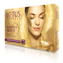 Lotus Herbals Radiant Gold Cellular Glow Facial Kit (Single Use)