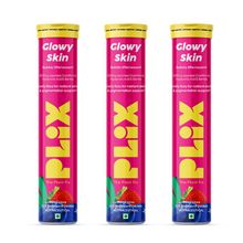 Plix Glutathione Skin Glow 45 Effervescent Tablet 500mg for Clear & Youthful Skin