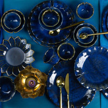 Amalfiee Ceramics Handmade Kanak Premium Dinner Set of 21pc