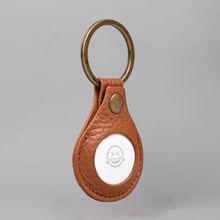 OUTBACK AirTag Leather Key Ring Tan