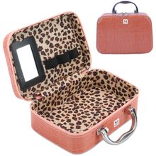 NFI Essentials Vanity Box Organizer With Magnifying Compact Makeup Mirror ( Y59 Pink )