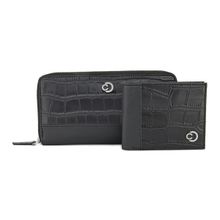 Caprese Onyx Wallet Combo Men and Women - Black