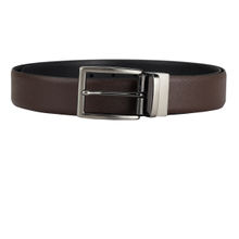 Da Milano Genuine Leather Brown & Black Reversible Belt BM-3232-35R-OLSAFFIANO
