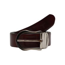 Bulchee Premium Mens Genuine Leather Belt Reversible Prong Tan-Black Bisg2107B