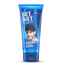 Set Wet Hair Gel for Men Cool Hold Medium Hold High Shine No Alcohol No Sulphate