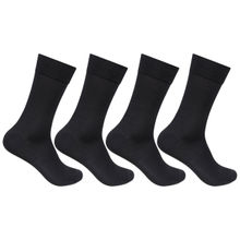Bonjour Mens Cotton Plain Formal Socks (Pack of 4)