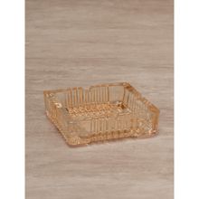 Pure Home + Living Gold Square Glass Ashtray