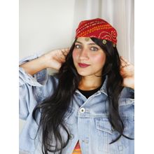 Soho Boho Studio Bandhani Boho Bandana Head Scarf Navratri Special